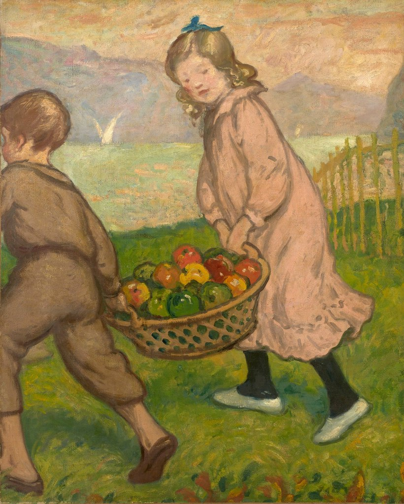 ���� � �������� �������
(Enfants A La Corbeille De Fruits)