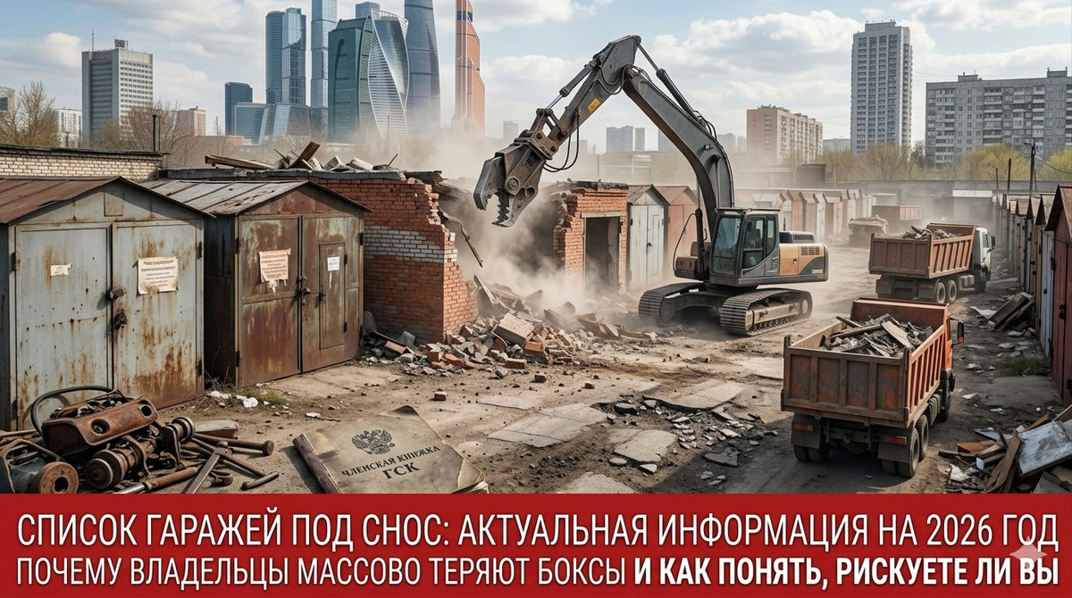 Список гаражей под снос: актуальная информация на 2026 год - СТРОЙКОНСЬЕРЖ