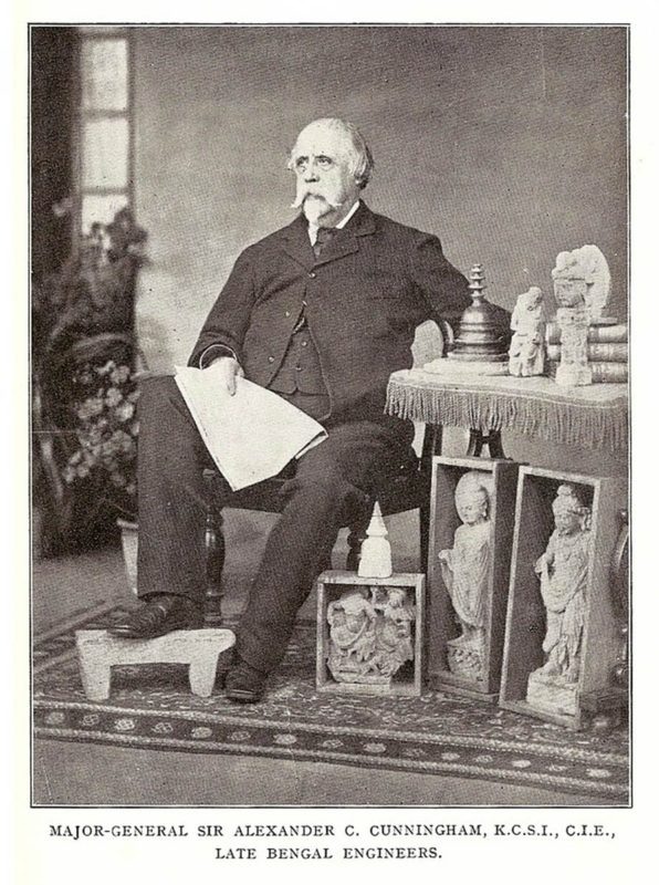 Портрет Александра Каннингема (1814-1893), основателя Археологической службы Индии.
