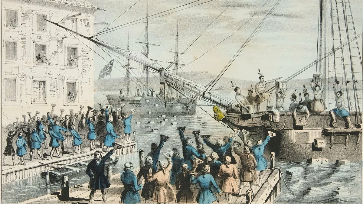 Бостон 16 декабря 1773 года