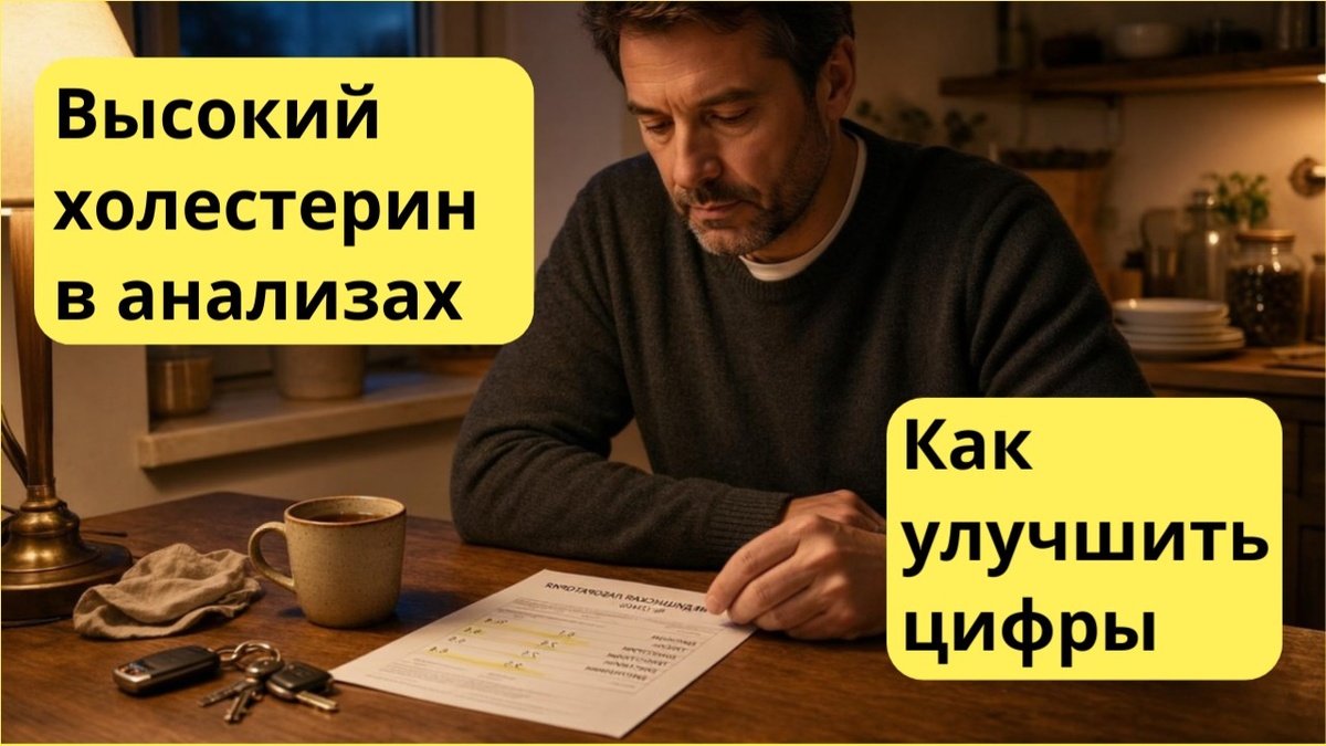 Увидел высокий холестерин в анализах