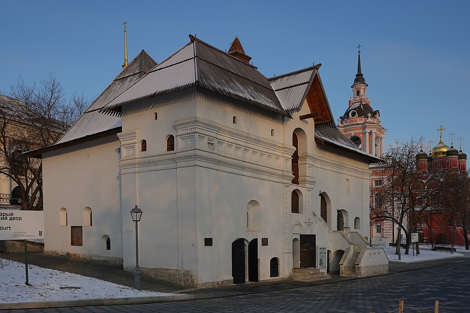 Старый Английский двор, кон. XV - нач. XVI вв., русская гражданская архитектура, Москва