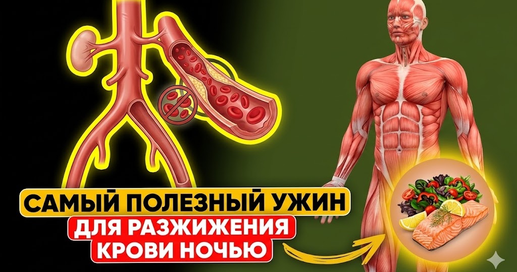 Самый полезный ужин, чтобы кровь ночью не сгущалась, о котором мало кто знает