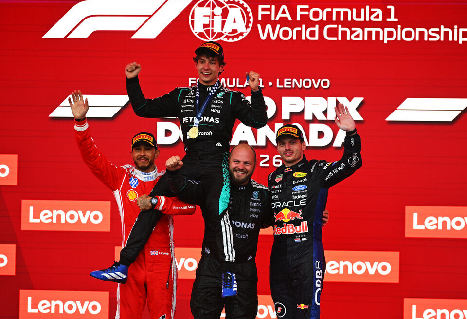   Кими Антонелли одержал победу на Гран При Канады, Рассел – сошёлGetty Images / Red Bull Content Pool