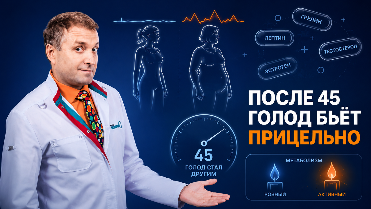 После 45 голод бьёт сильнее: почему ограничения даются с трудом