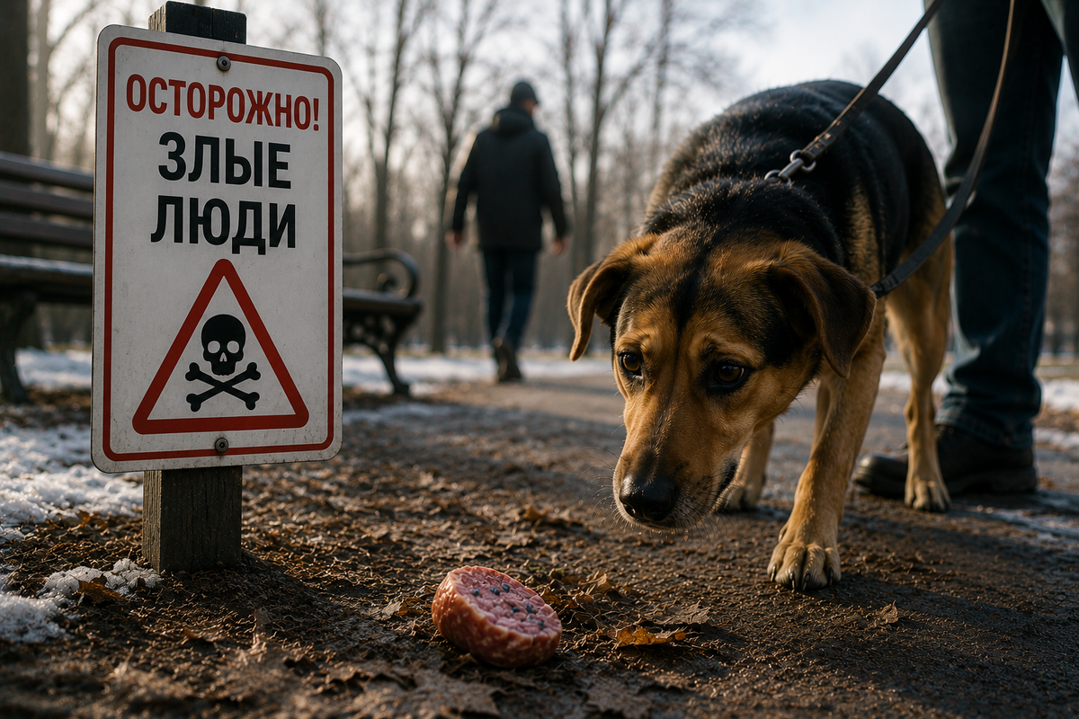 Во дворах и парках всё чаще находят отравленные приманки для собак. Рассказываем, чем обычно травят животных, как распознать опасность и что делать, чтобы защитить питомца во время прогулок.