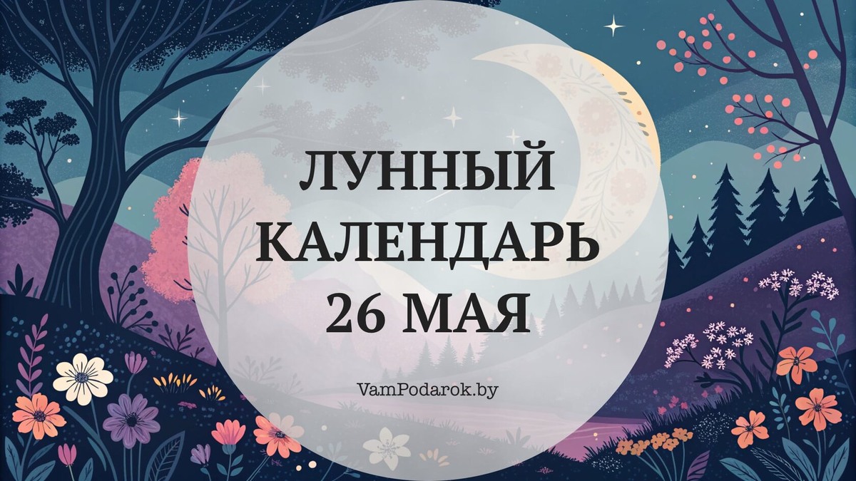 Лунный календарь на 26 мая 2026 года
