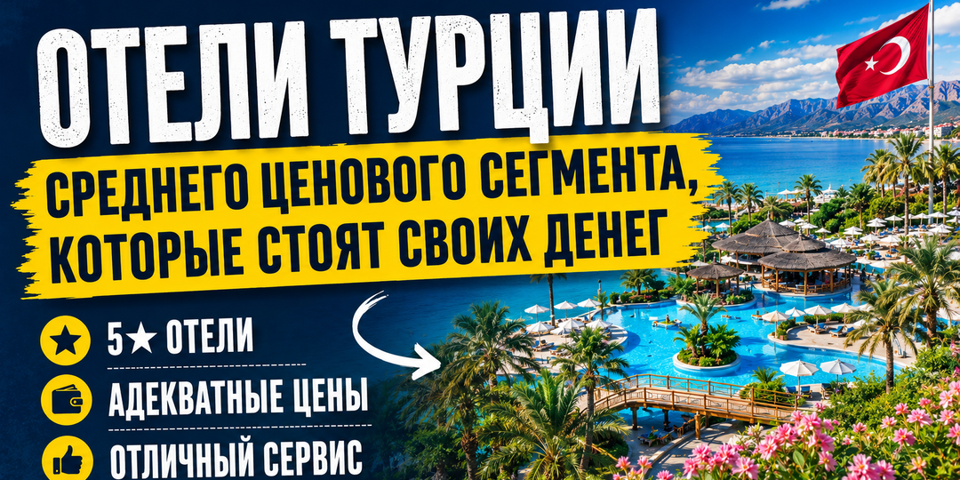 Отели Турции среднего ценового сегмента, которые стоят своих денег