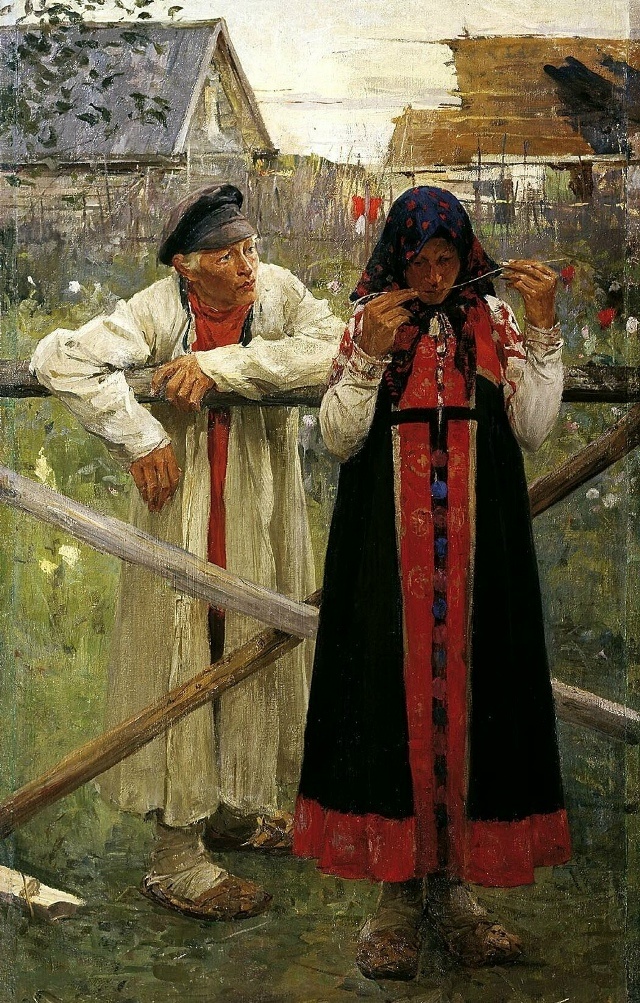Михаил  Иванов «Ответа жду» 1900 г
