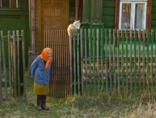 Фото изсоцсетей. Хозяйка у ворот.