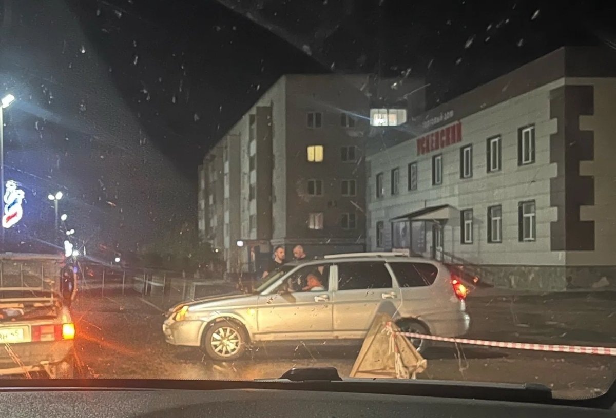    В курганском городе Далматово случилось ночное ДТП