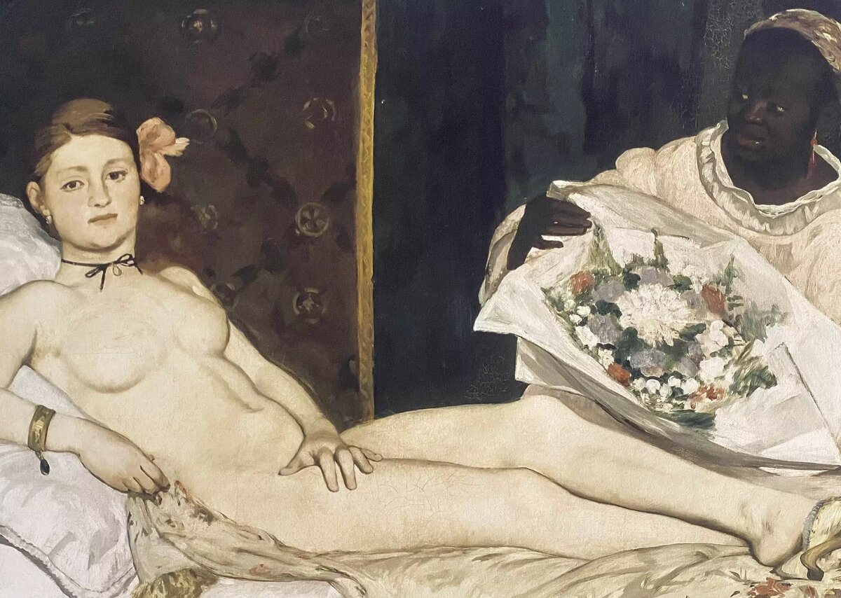 Эдуард Мане «Олимпия», фрагмент