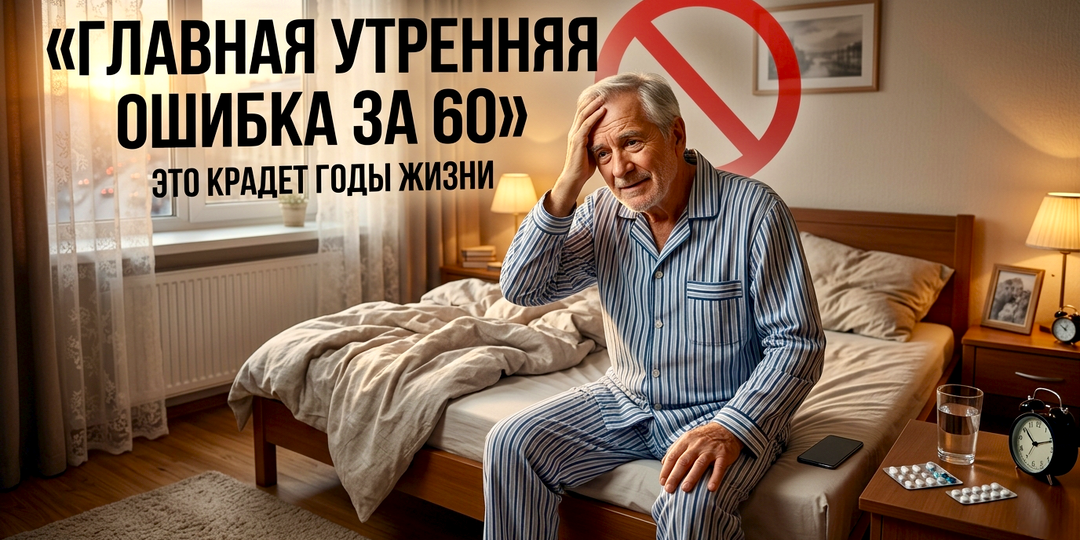 "Всю жизнь так делал, а теперь нельзя?" Главная утренняя ошибка людей за 60, которая незаметно крадет годы жизни
