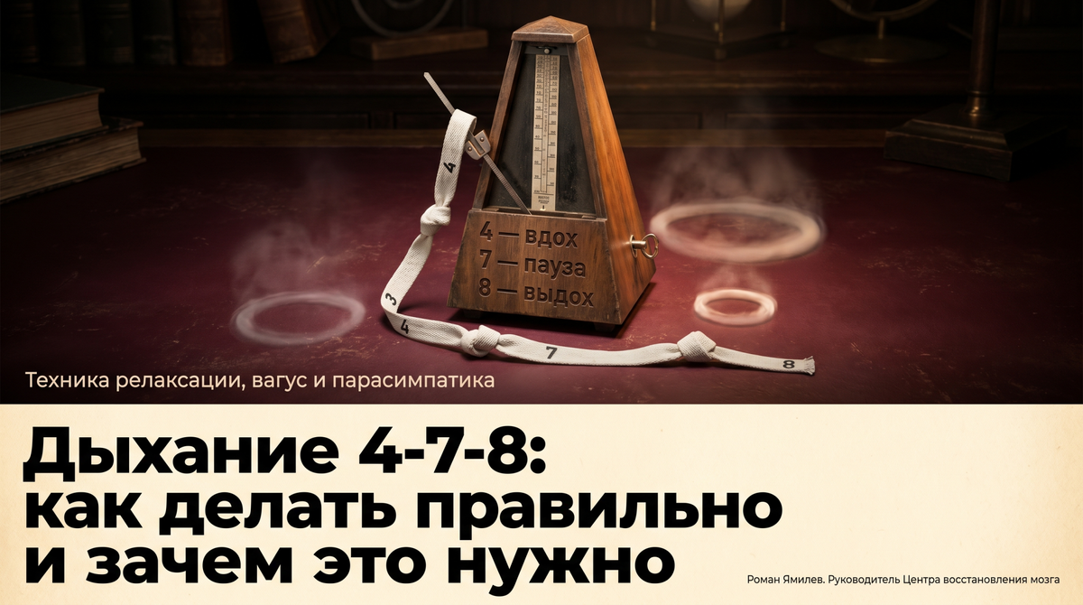    Дыхание 4-7-8 и ритм расслабления | Роман Ямилев. Главный в Мозгоправочной Роман Ямилев