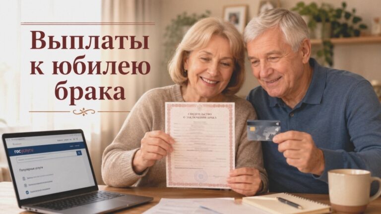    Иллюстрация к материалу: Выплаты за долгий брак в 2026 году: кому положены и как получить