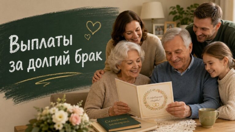    Иллюстрация к материалу: Выплаты за долгий брак в 2026 году: кому положены и как их получить