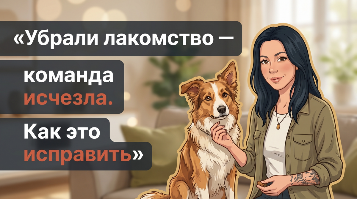   Как перейти от команд за еду к послушанию из доверия и привычки. Анна Марковская