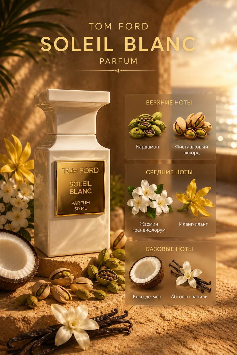 Ольфакторный профиль Tom Ford Soleil Blanc Parfum 