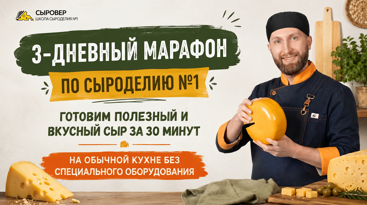 Бесплатный мини курс по приготовлению домашнего сыра