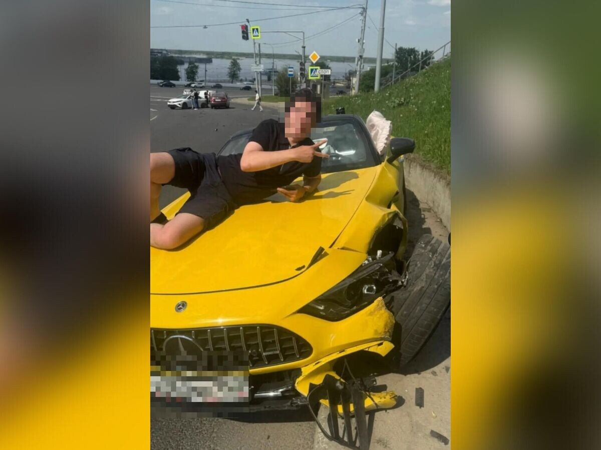    Водитель Mercedes, спровоцировавший ДТП в Нижнем Новгороде | © Фото : ГУ МВД России по Нижегородской области/ВКонтакте