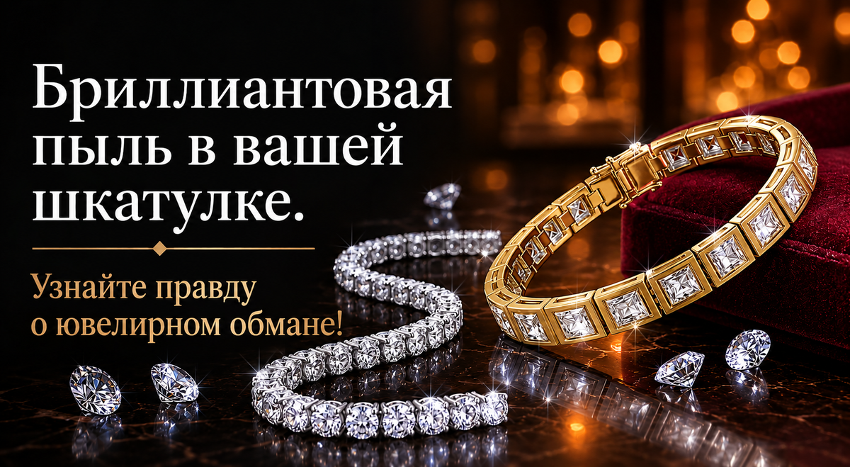 БРИЛЛИАНТЫ ИЛИ СТЕКЛЯШКИ? КАК ВАС РАЗВОДЯТ НА «ПЫЛЬ» В ЮВЕЛИРНЫХ МАГАЗИНАХ