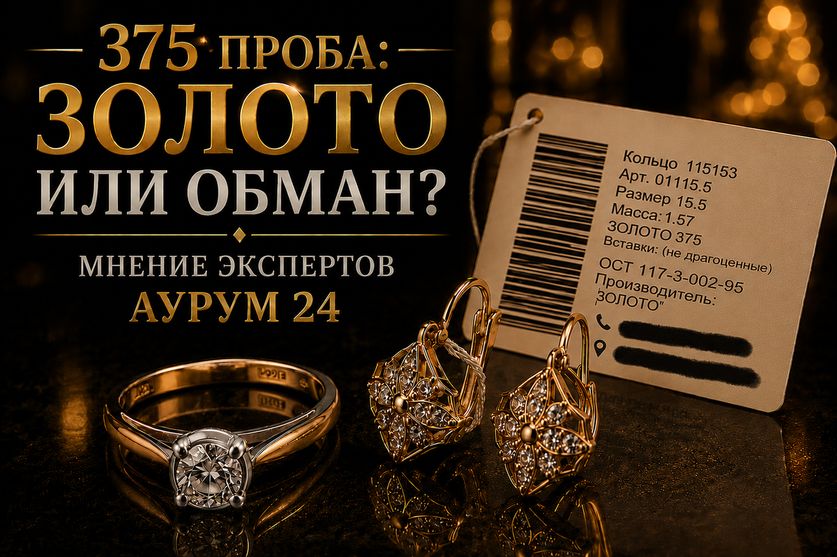 375 ПРОБА: ЗОЛОТО ИЛИ ОБМАН? МНЕНИЕ ЭКСПЕРТОВ АУРУМ 24