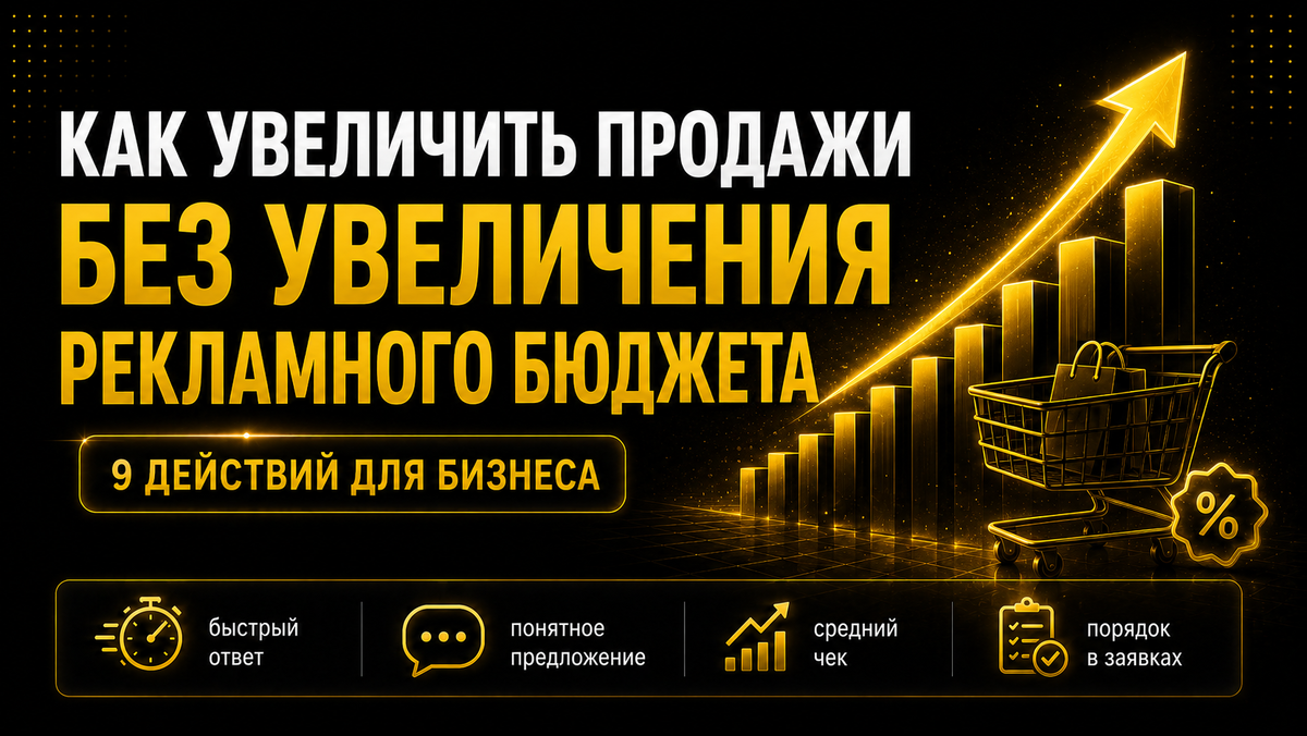 Как увеличить продажи без увеличения рекламного бюджета