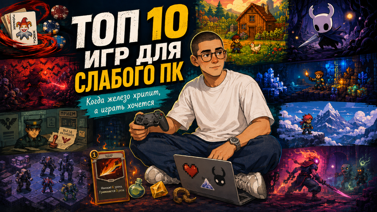 Арт обложка для игровой статьи 
