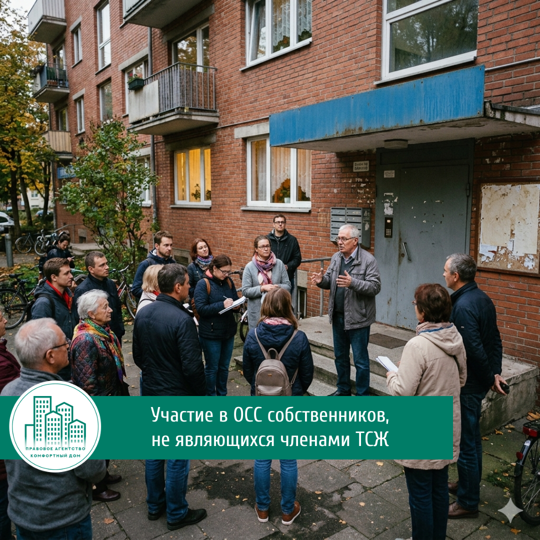 Участие в ОСС собственников, не являющихся членами ТСЖ | Комфортный дом | Изображение создано искусственным интеллектом