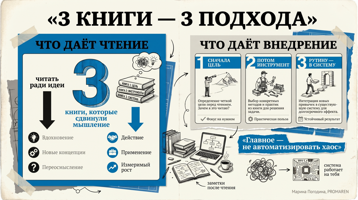    Книги про автоматизацию полезны, когда ведут к внедрению | Марина Погодина, PROMAREN