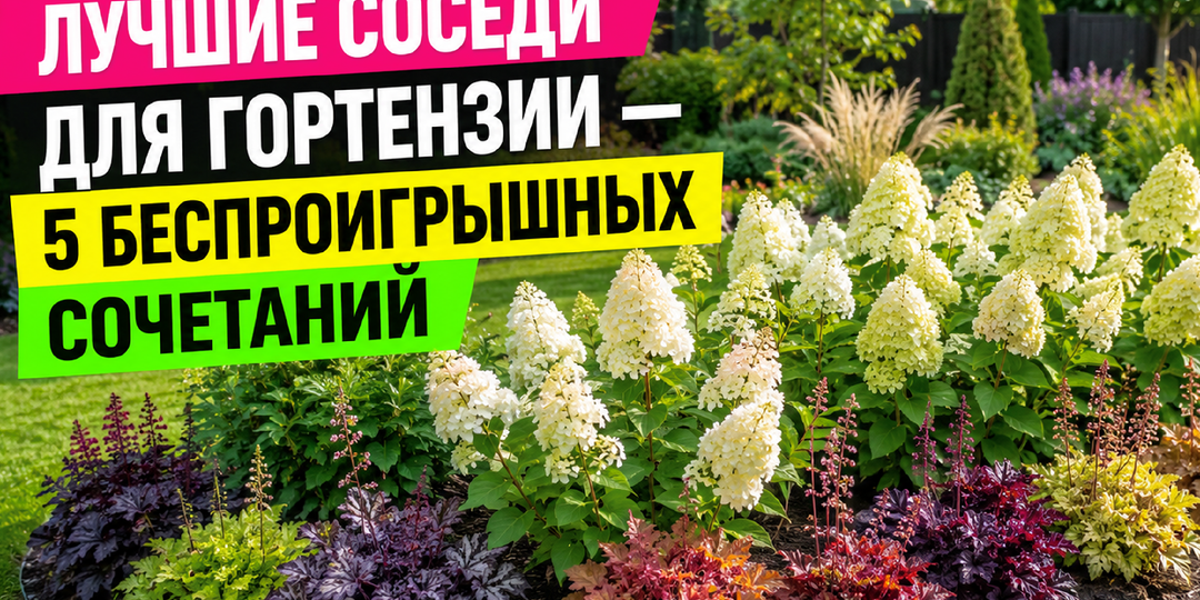 Что сажать рядом с гортензией: подборка саженцев для гармоничной клумбы (и без хлопот)