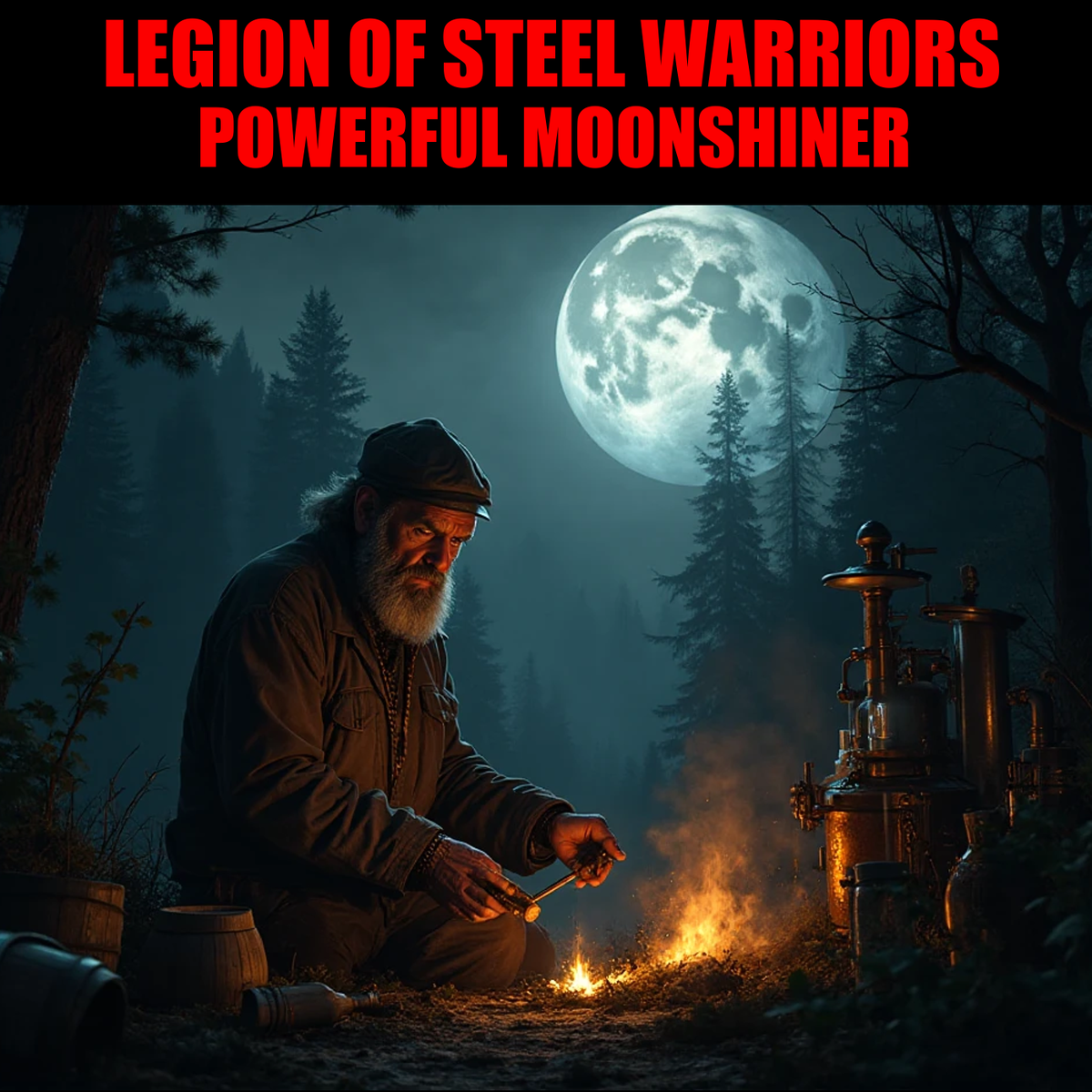 Альбом «Powerful moonshiner» («Мощный самогонщик») LEGION OF STEEL WARRIORS