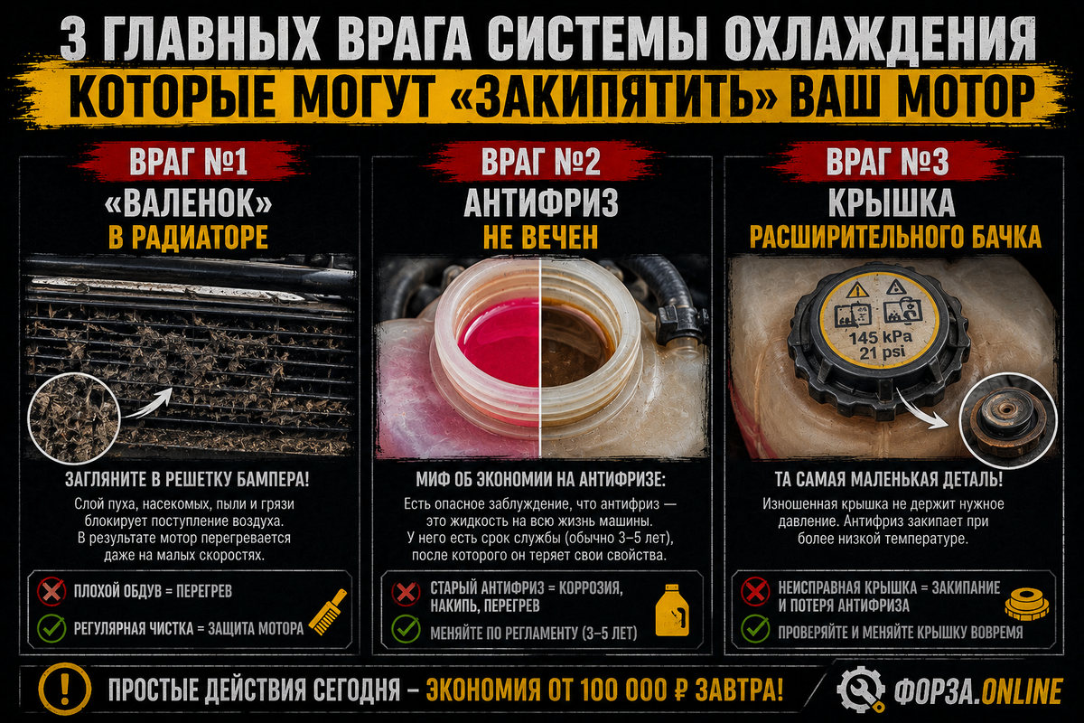 Залили "красный" и забыли? Разрушаем главный миф об охлаждающей жидкости, который убивает моторы в Брянске
