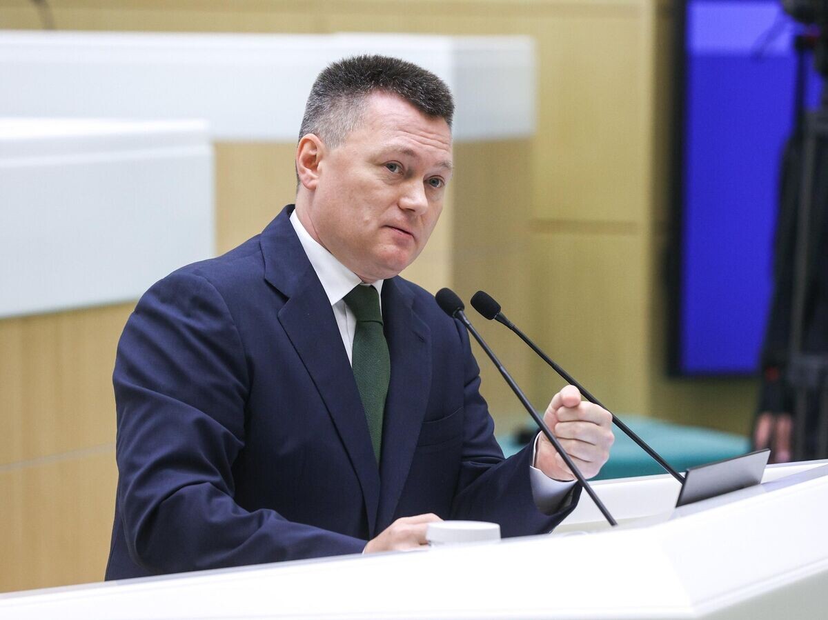    Глава Верховного суда РФ Игорь Краснов выступает на заседании Совета Федерации РФ | © РИА Новости / Пресс-служба Совета Федерации России
