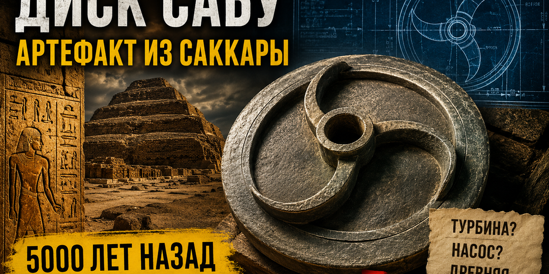 Диск Сабу из Саккары: почему артефакт Древнего Египта сравнивают с турбиной