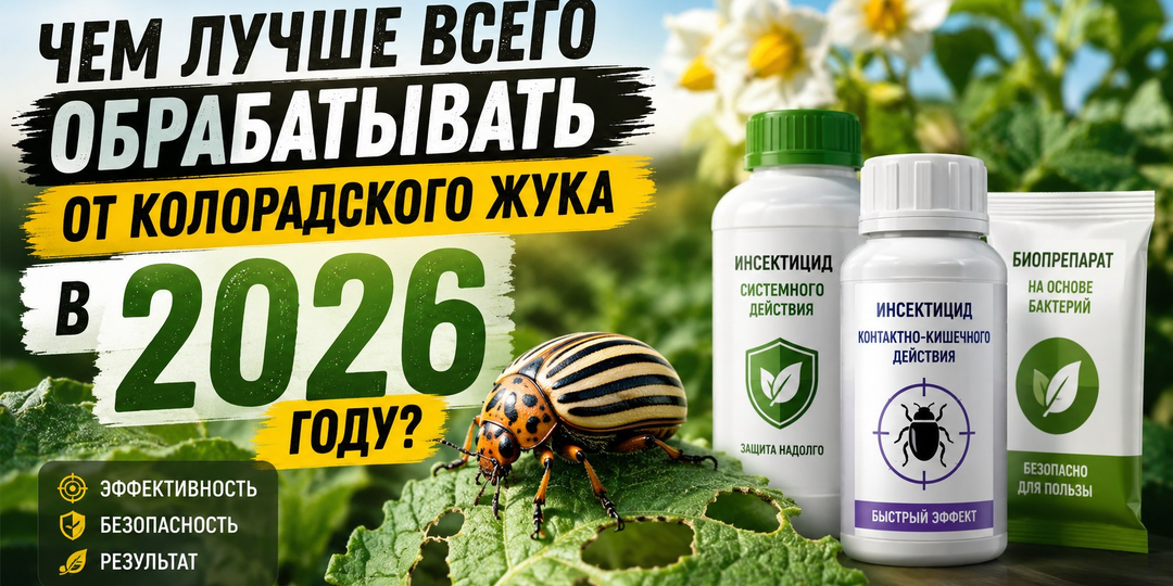 Чем лучше всего обрабатывать от колорадского жука в 2026 году?
