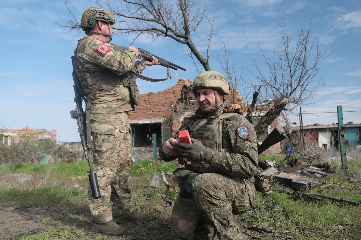 Боевая работа на Добропольском направлении. Фото предоставлено Минобороны РФ