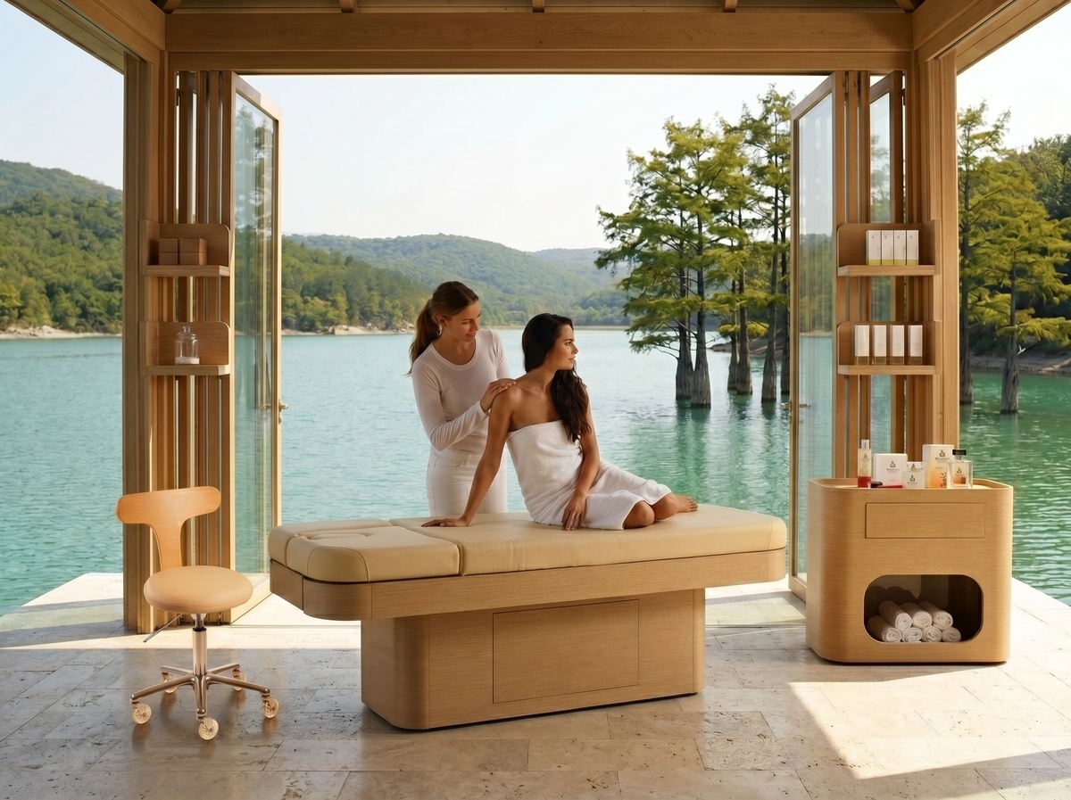 Массажный стол Ninfea NILO итальнской фабрики Maletti Group