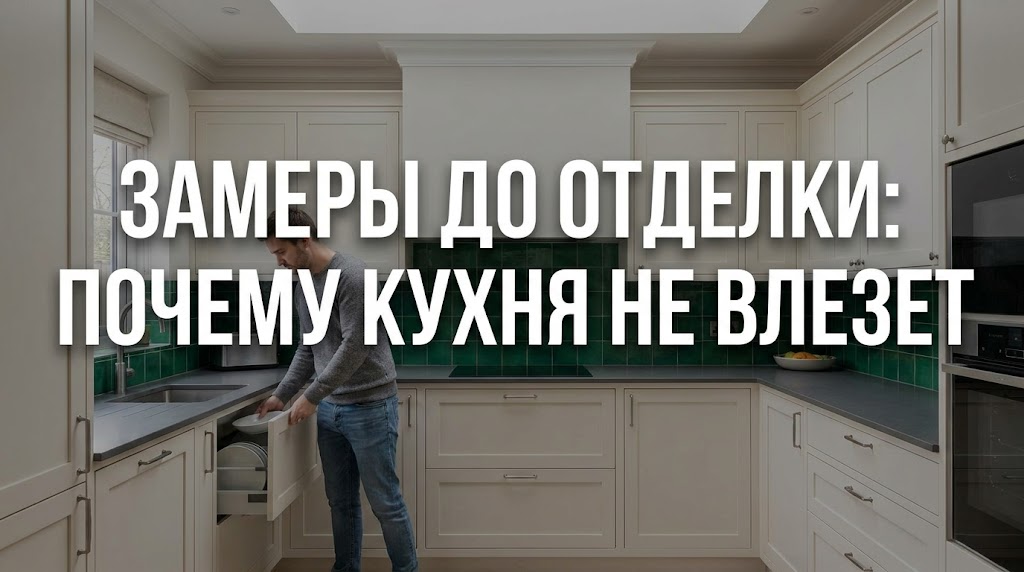    Почему важно делать финальные замеры кухни только после окончания всех ремонтных работ. MDKUHNY