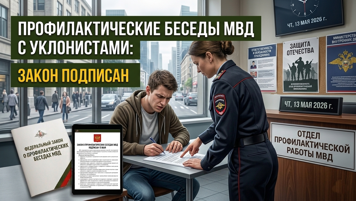 Закон принят: теперь сотрудники МВД будут проводить профилактические беседы с уклоняющимися от службы в армии
