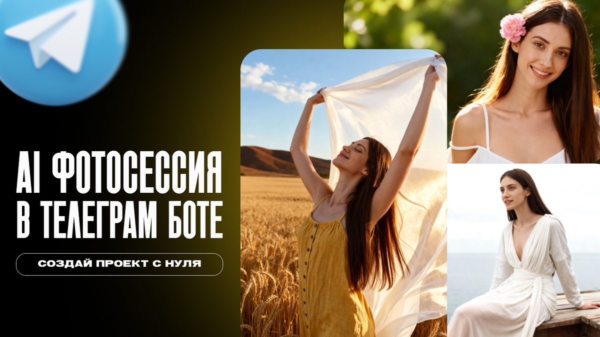 AI фотосессия в Телеграм боте 