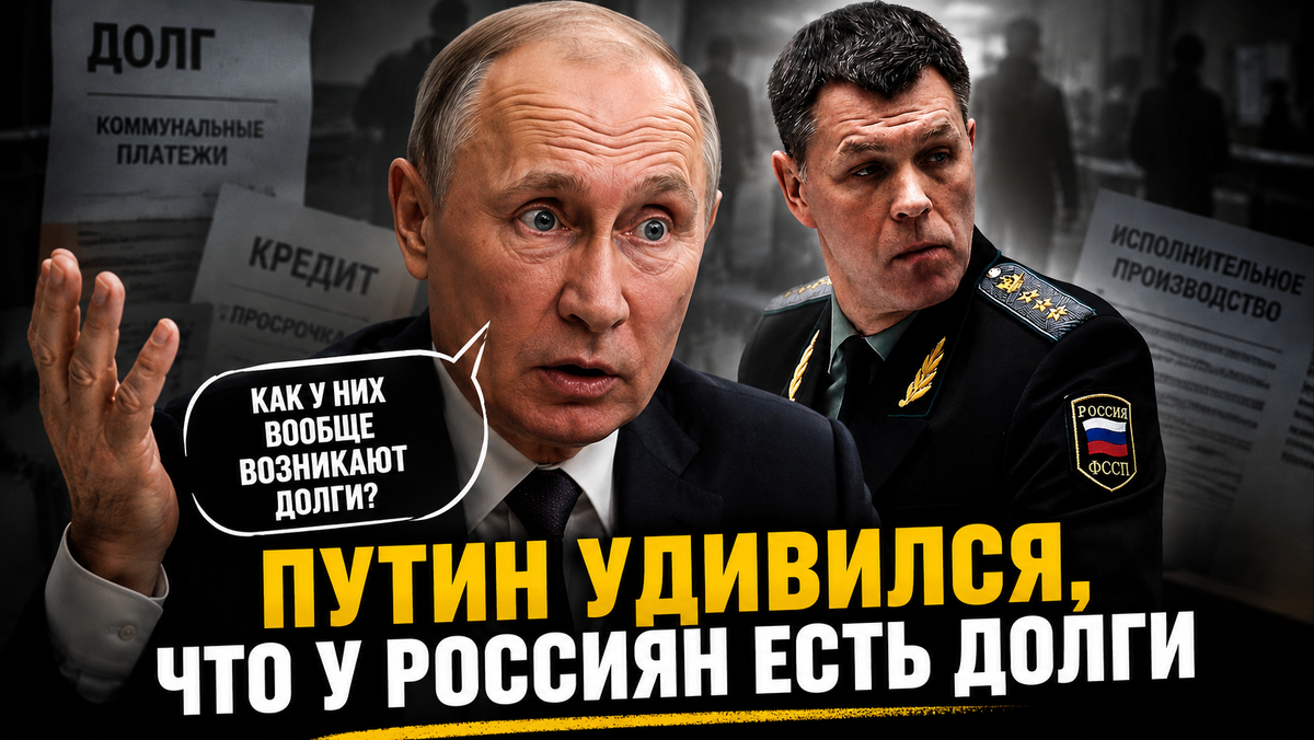 Путин искренне удивился, что у россиян есть долги