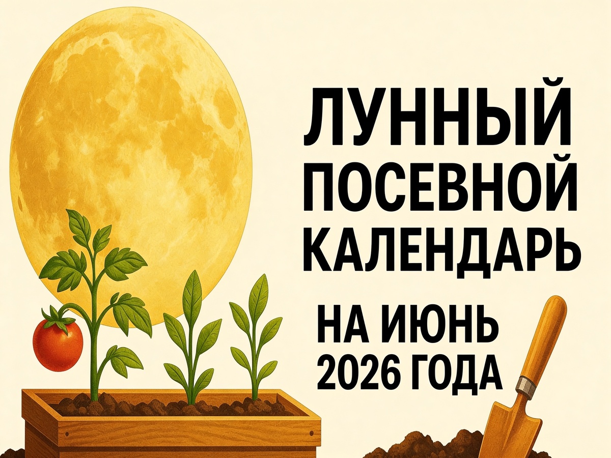 Лунный календарь садовода и огородника на июнь 2026 года: благоприятные дни для посадок и работ