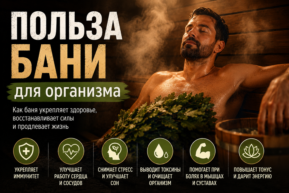 Польза русской бани для организма