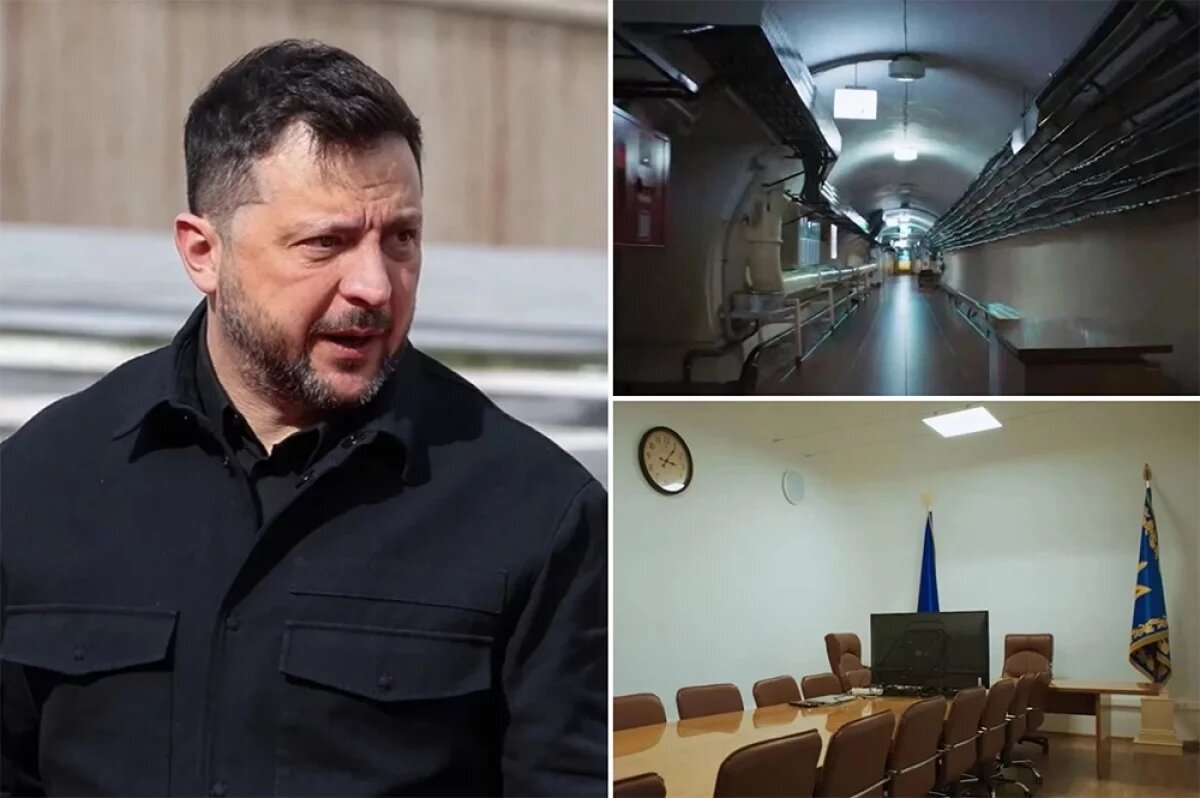    При ударе «Орешника» Зеленский сбежал в тайный город-бункер на глубине 93 метра.
