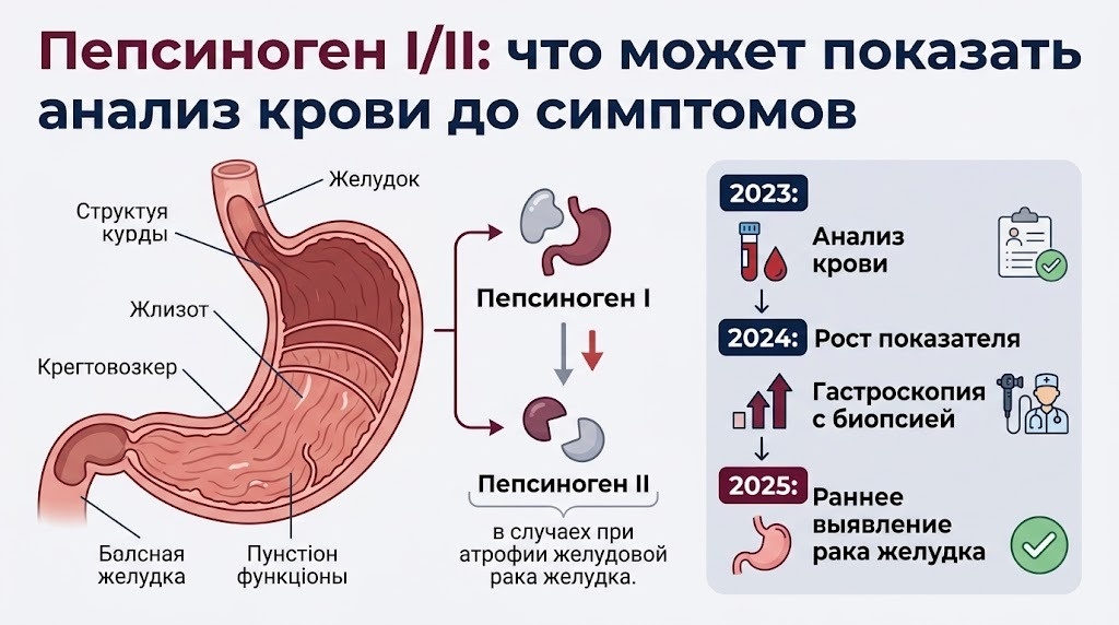 пепсиногены не входят в обязательную диспансеризацию. Анализ делают платно, стоит он порядка 1500-2500 рублей