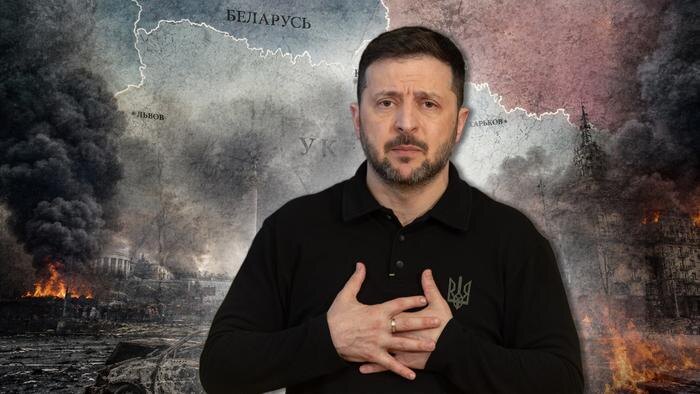 Киев готовится к окружению, а Зеленский мечет громкие фразы. Коллаж © Life.ru. Обложка © Shutterstock / FOTODOM / UkrPictures, © ChatGPT