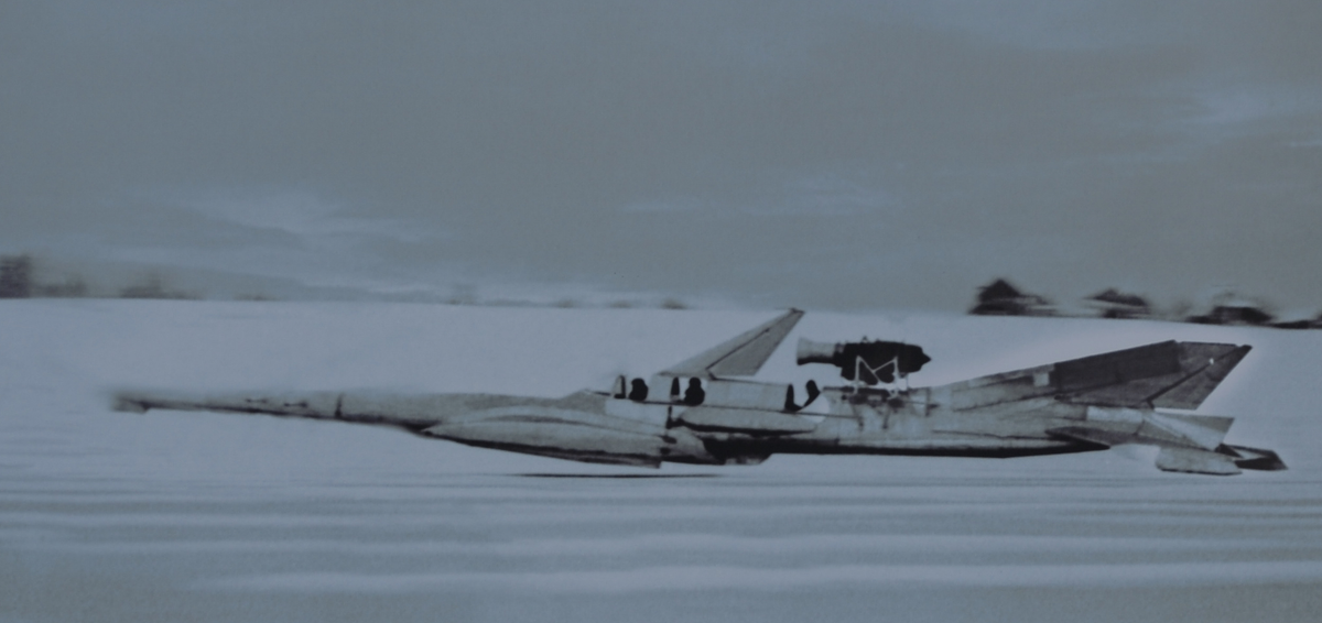 Первый экраноплан СМ-1 на испытаниях