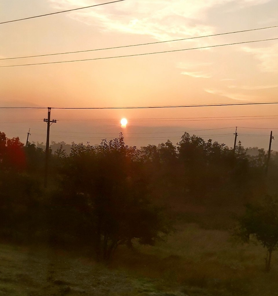 В поезде. Раннее утро
