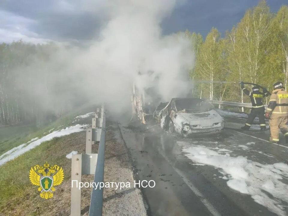    ДТП произошло на трассе Р-255 под Новосибирском. Источник: Прокуратура Новосибирской области